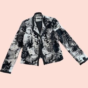 Diane Von Furstenberg Dallas Mixed Texture Dallas Blazer